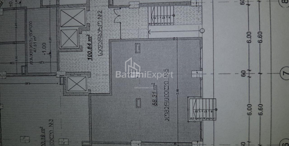 آپارتمان 88 متر مربع - یوریوسکایا, Batumi, گرجستان