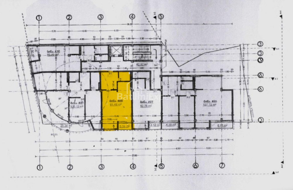 آپارتمان 62 متر مربع - یوریوسکایا, Batumi, گرجستان