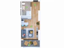 آپارتمان 1-комн 30.2 m² - کلانتر خیمشیاشویلی, Batumi