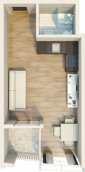 آپارتمان 1-комн 34.6 m² - مزگوارتا, Chakvi