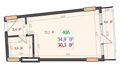 آپارتمان 1-комн 34.9 m² - لخ و ماریا کاچینسکی, Batumi