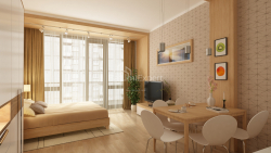 آپارتمان 1-комн 35 m² - لخ و ماریا کاچینسکی, Batumi