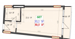 آپارتمان 1-комн 35.1 m² - لخ و ماریا کاچینسکی, Batumi