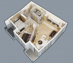 شی در حال ساخت 2-комн 55.8 m² - لخ و ماریا کاچینسکی, Batumi