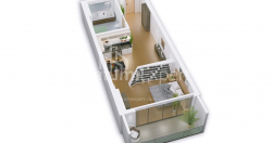 آپارتمان 2-комн 59.4 m² - کوچه قهرمانان, Batumi