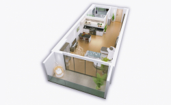آپارتمان 1-комн 35 m² - کوچه قهرمانان, Batumi