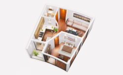 آپارتمان 2-комн 54 m² - کوچه قهرمانان, Batumi