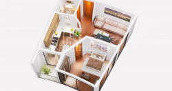 آپارتمان 2-комн 57.1 m² - کوچه قهرمانان, Batumi