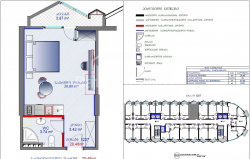 آپارتمان 1-комн 32 m² - کلانتر خیمشیاشویلی, Batumi