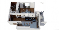 آپارتمان 2-комн 49 m² - یوریوسکایا, Batumi