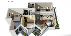 آپارتمان 3-комн 69 m² - یوریوسکایا, Batumi