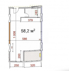 آپارتمان 2-комн 58 m² - یوریوسکایا, Batumi