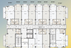 آپارتمان 1-комн 27 m² - یوریوسکایا, Batumi