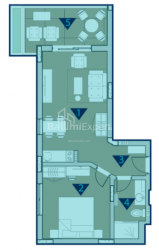 شی در حال ساخت 2-комн 50.3 m² - روستاولی, Chakvi