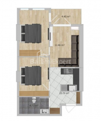آپارتمان 3-комн 57 m² - اکوتیم تاکایشویلی, Batumi