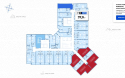 آپارتمان 1-комн 37 m² - ژیولی شارتاوا, Batumi